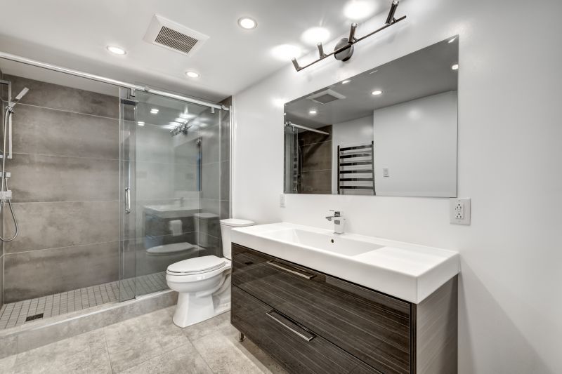 Completed Bathroom with Modern Fixtures